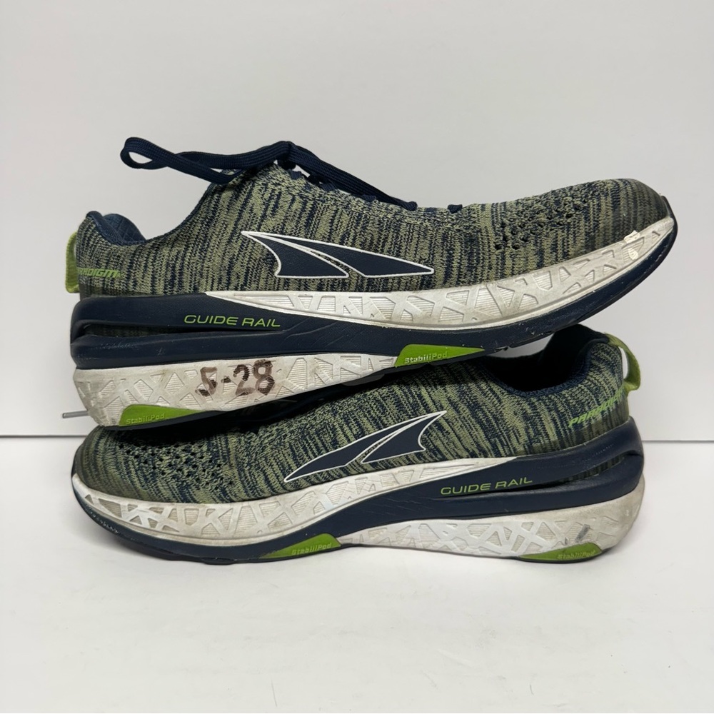 ALTRA Men's Paradigm 4.5 Road Running Shoe Blue/Green ALM1948G Size 9 - Picture 10 of 13